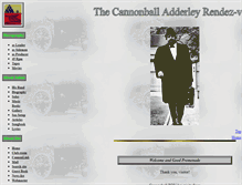 Tablet Screenshot of cannonball-adderley.com